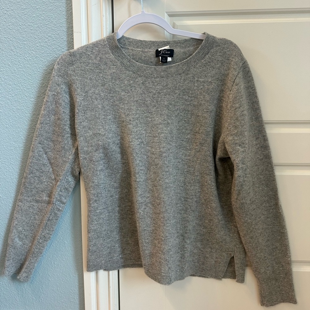 J. Crew Heather Gray Cashmere Sweater